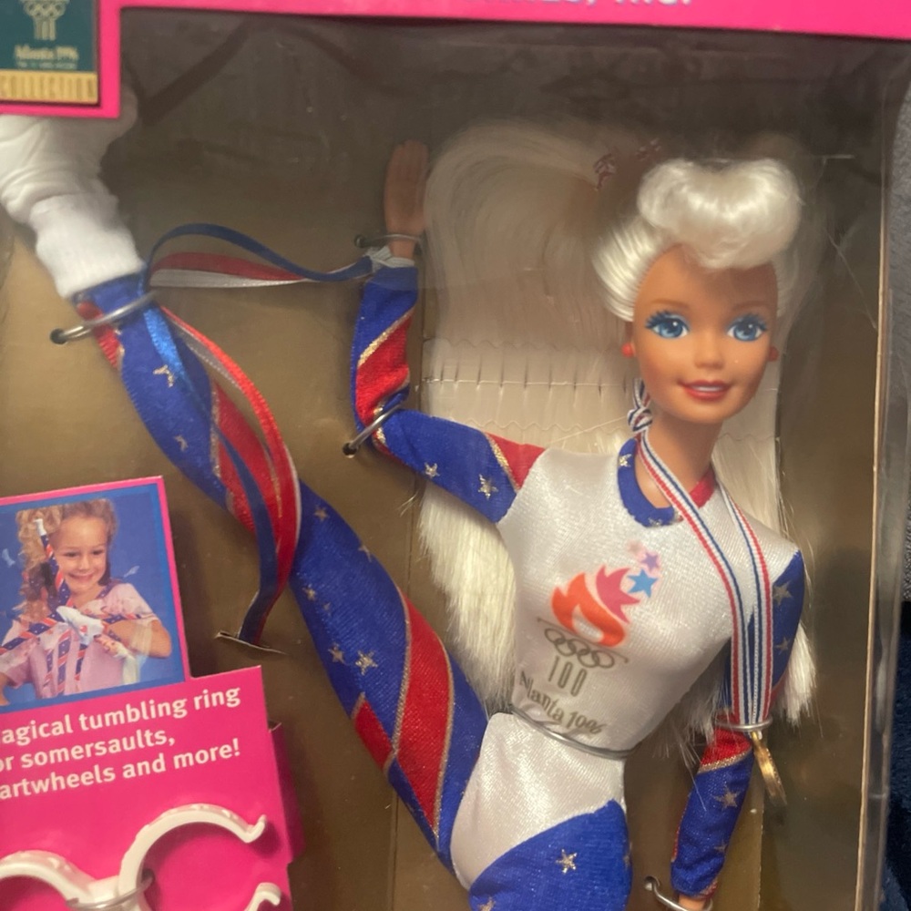 Red and White Doll with Stylish Accessories